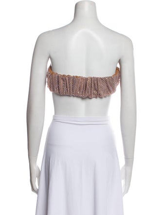 The Dolls House Strapless Crop Top