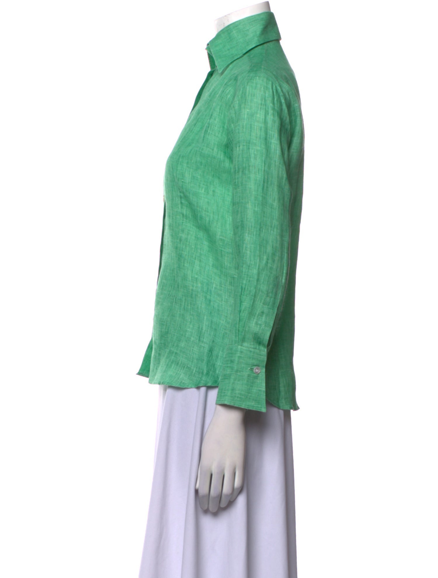 Domenico Vacca Three-Quarter Sleeve Button-Up Top