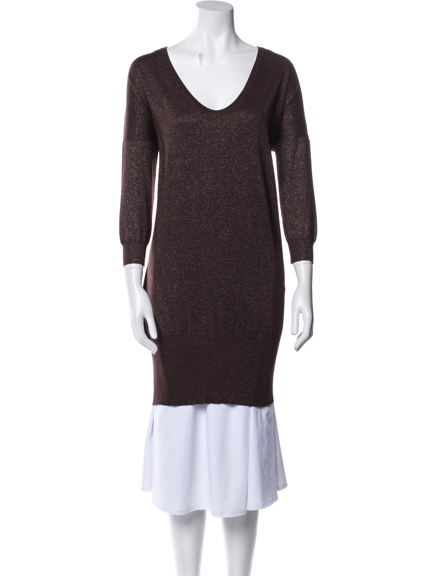 Domenico Vacca Linen Scoop Neck Tunic