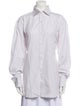 Domenico Vacca Striped Long Sleeve Button-Up Top