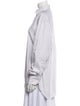 Domenico Vacca Striped Long Sleeve Button-Up Top