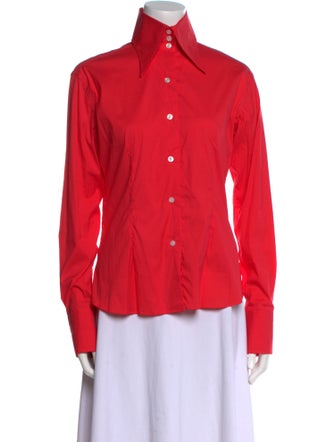 Domenico Vacca Long Sleeve Button-Up Top