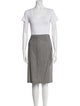 Domenico Vacca Wool Striped Skirt Suit