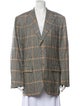 Domenico Vacca Wool Plaid Print Blazer