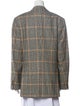 Domenico Vacca Wool Plaid Print Blazer