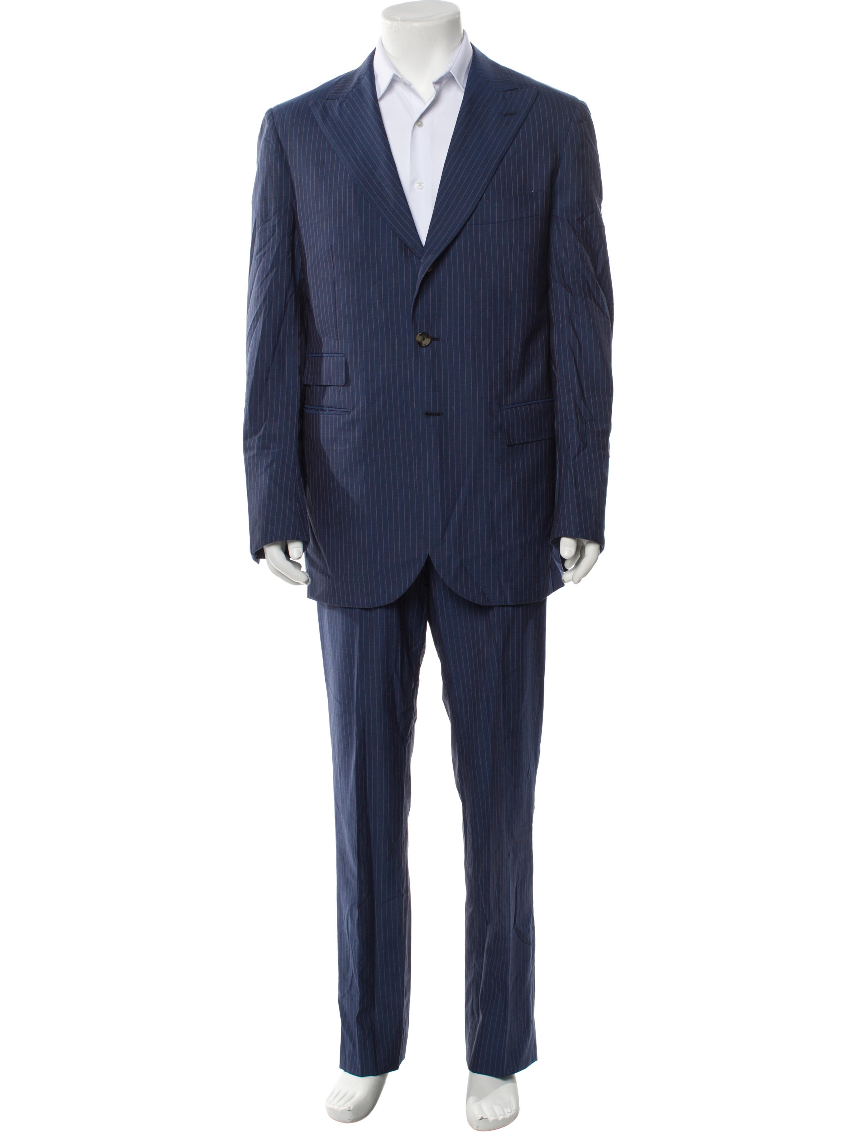 Domenico Vacca Wool Striped Two-Piece Suit