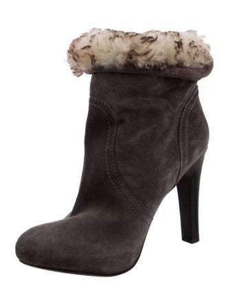 Domenico Vacca Suede Fur Trim Boots