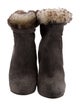 Domenico Vacca Suede Fur Trim Boots