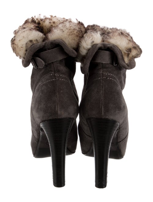 Domenico Vacca Suede Fur Trim Boots