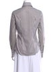 Domenico Vacca Striped Long Sleeve Button-Up Top