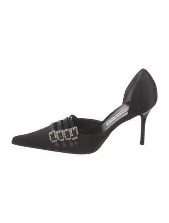 Domenico Vacca Satin D'Orsay Pumps