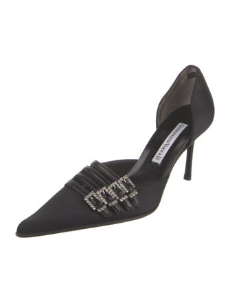 Domenico Vacca Satin D'Orsay Pumps