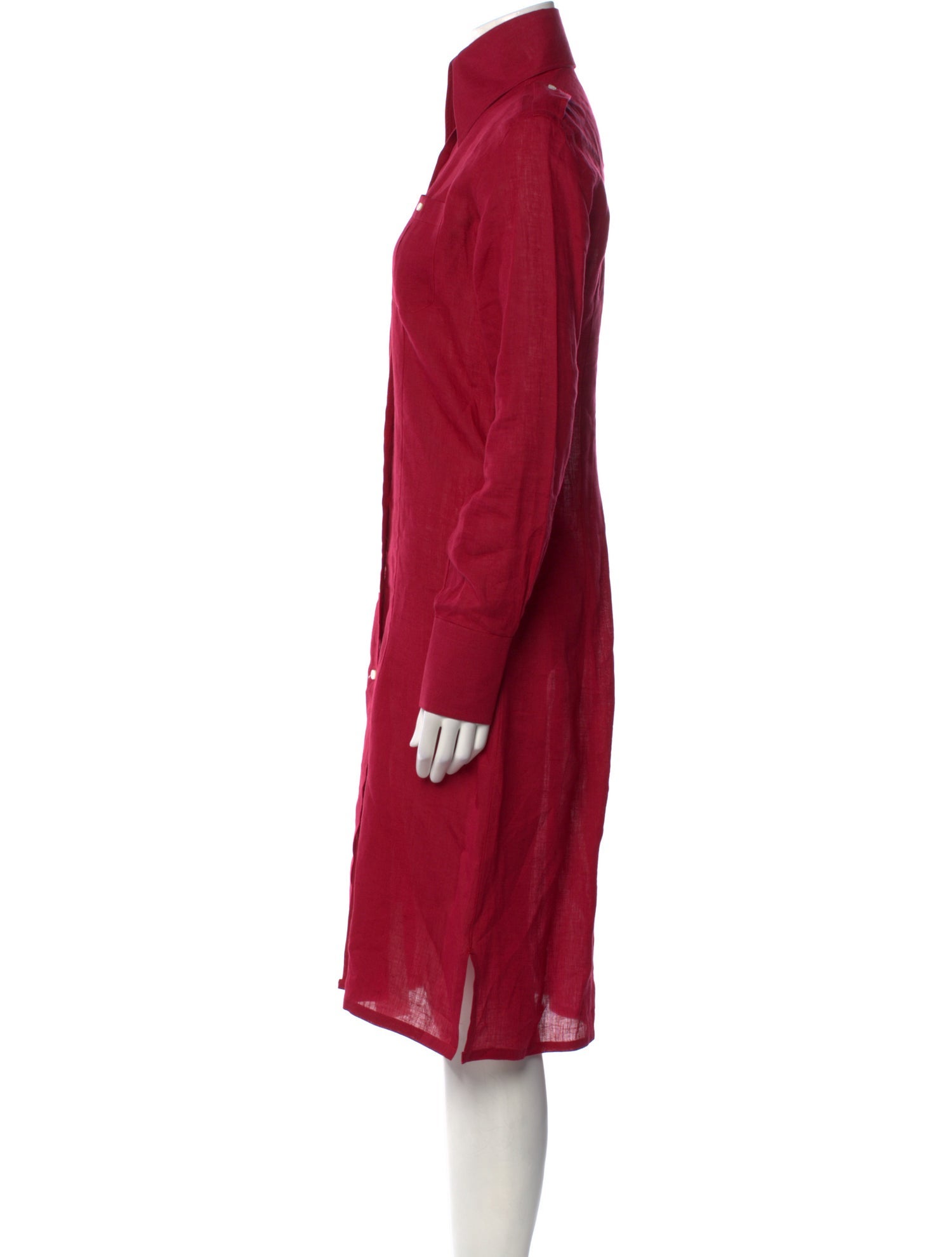 Domenico Vacca Linen Midi Length Dress