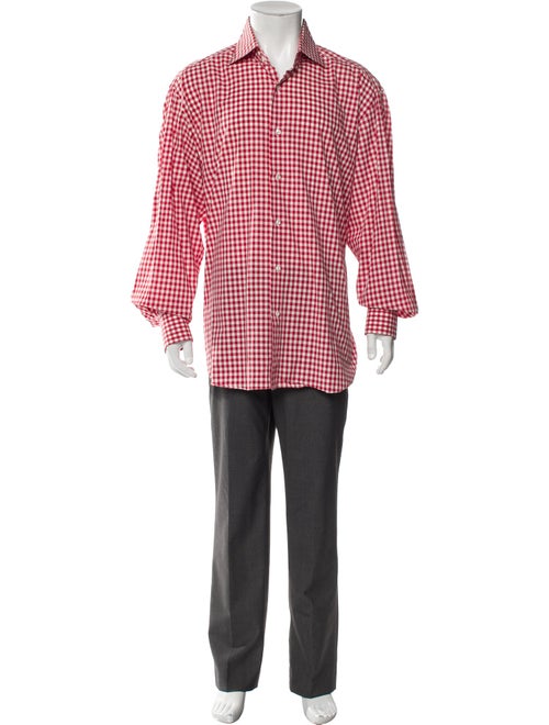 Domenico Vacca Plaid Print Long Sleeve Shirt