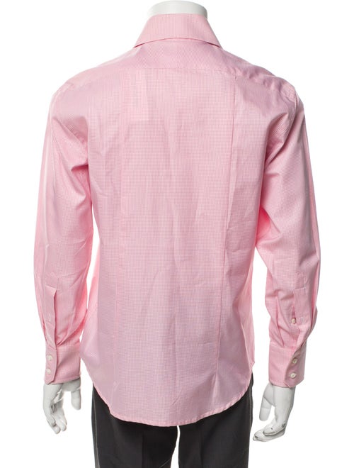 Domenico Vacca Plaid Print Long Sleeve Dress Shirt