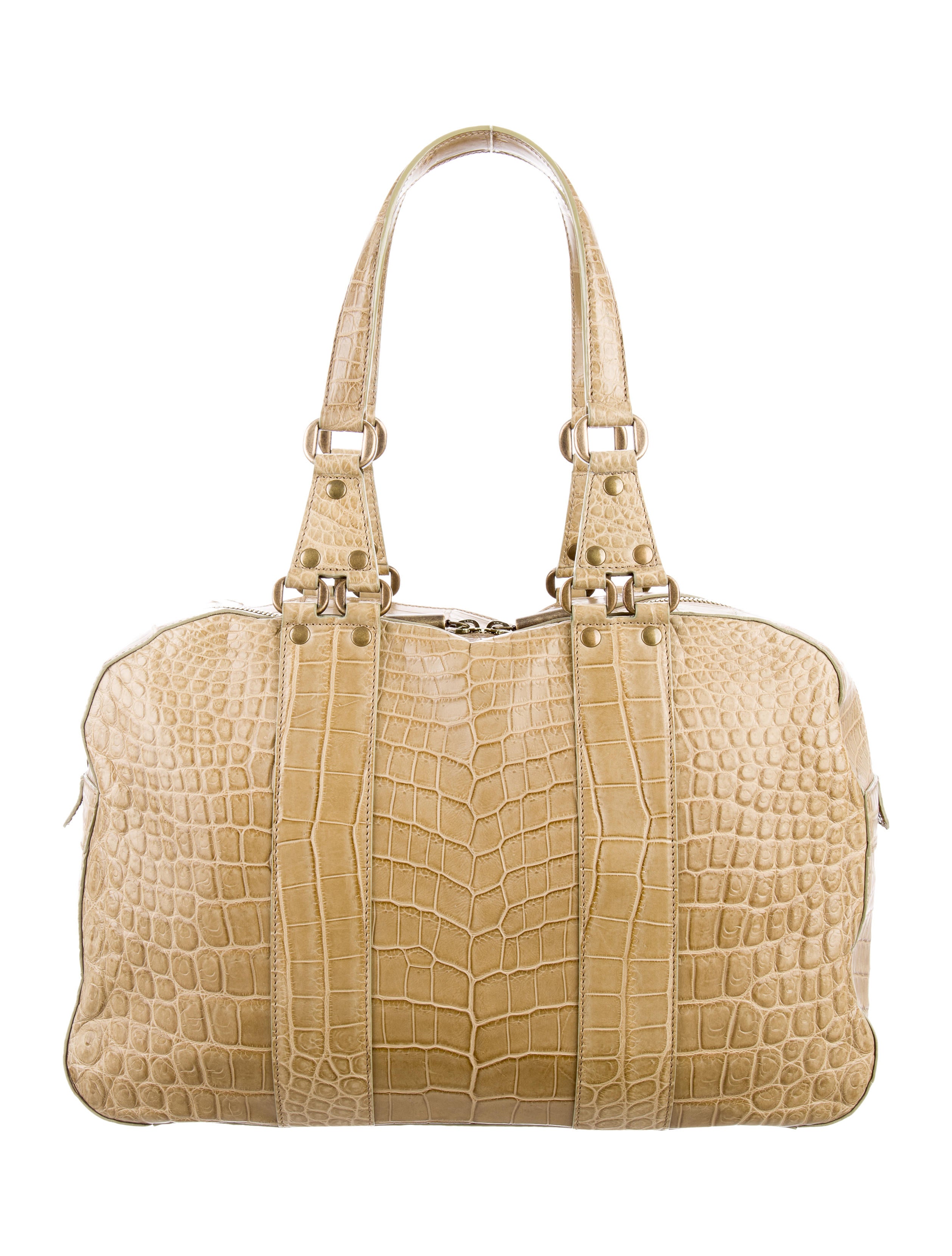 Donna Karan Crocodile Handle Bag Handbags DON22015 The RealReal
