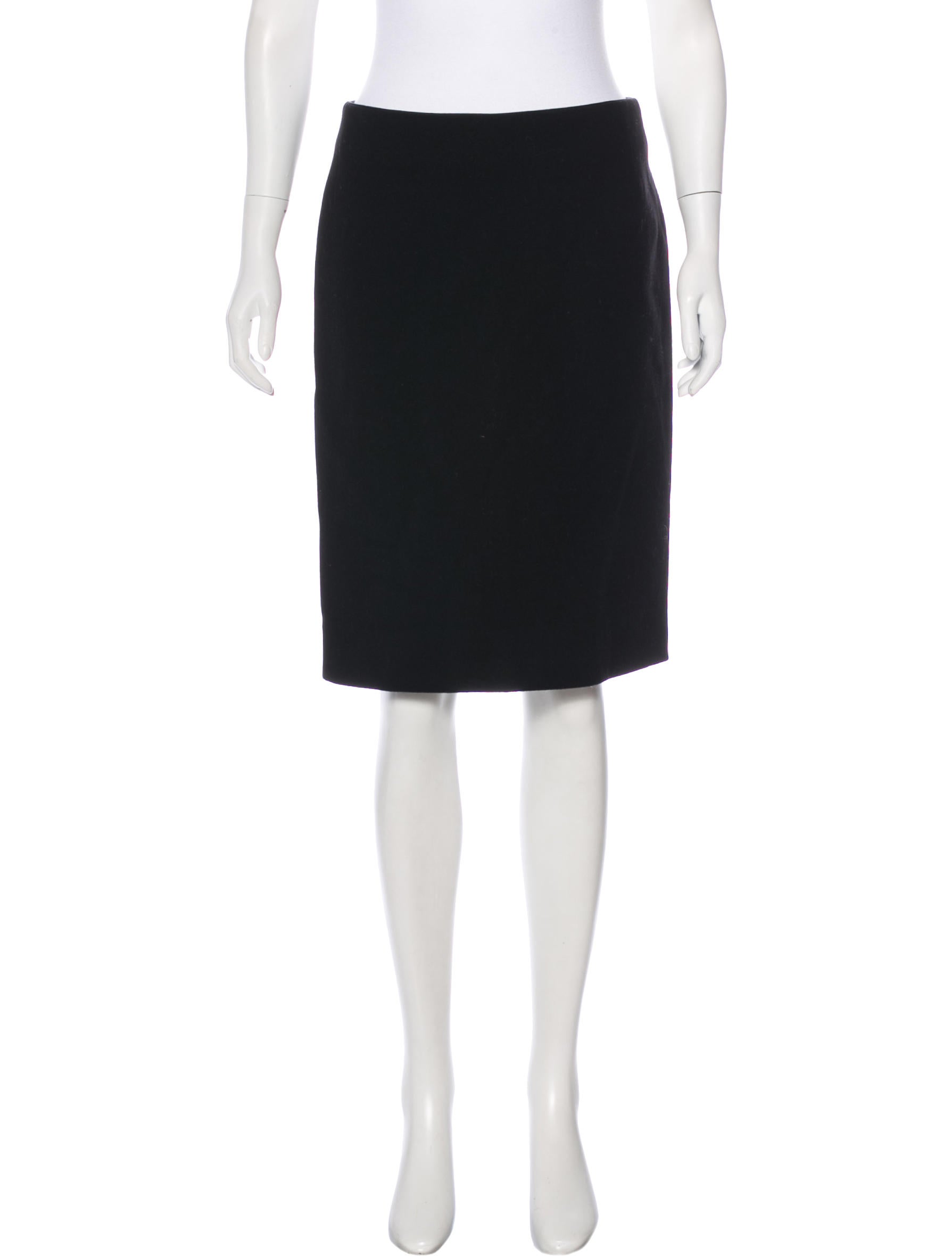 Donna Karan Wool Pencil Skirt