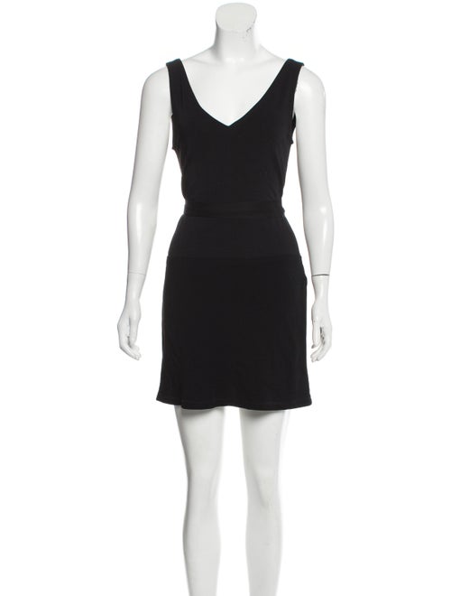 Donna Karan Sleeveless Mini Dress Black