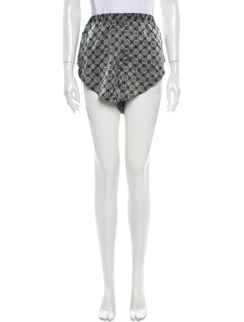 Donna Karan Silk Printed Pajamas Blue