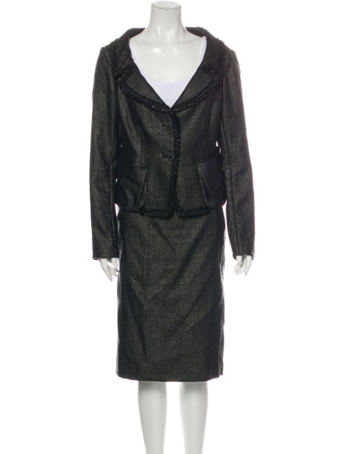 Donna Karan Skirt Suit Black