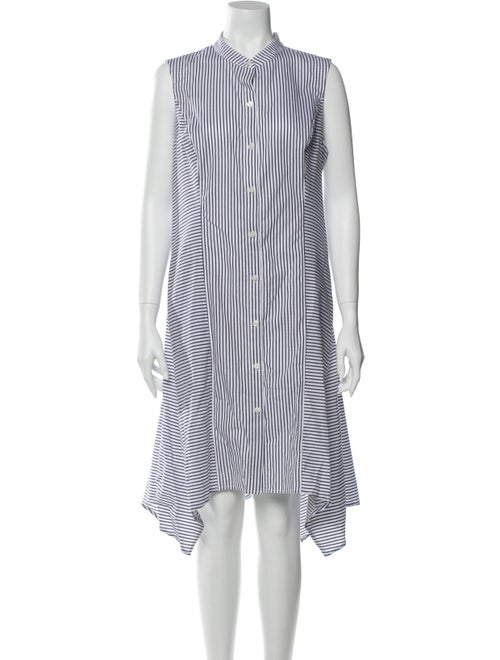 Donna Karan Striped Knee-Length Dress w/ Tags Whit