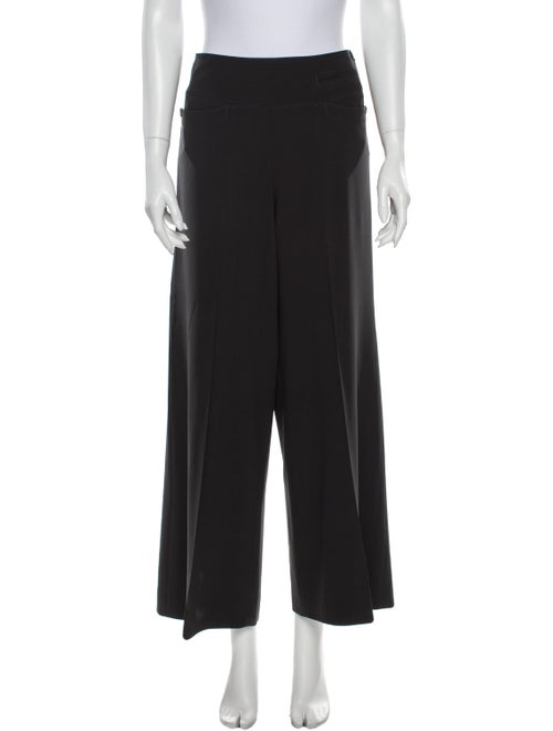 Donna Karan Wool Wide Leg Pants Wool
