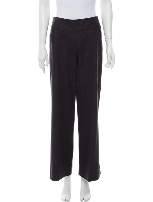 Donna Karan Wool Wide Leg Pants Wool