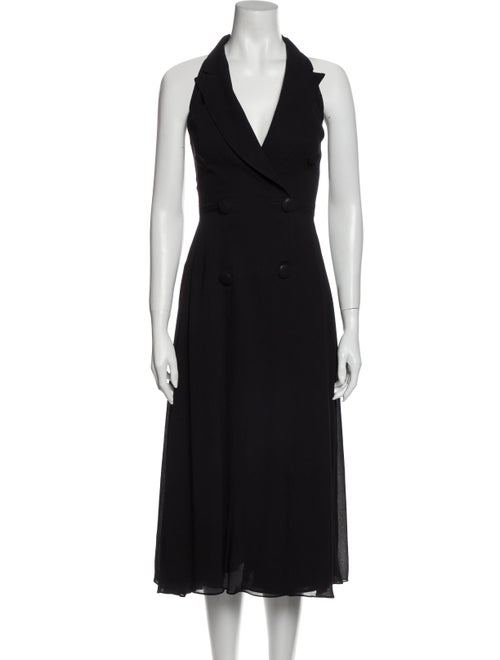 Donna Karan Halterneck Long Dress Black