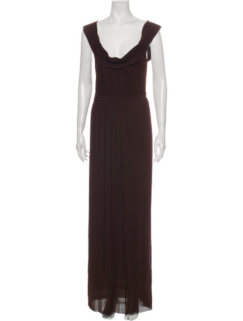 Donna Karan Wool Long Dress Wool