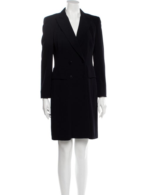 Donna Karan Wool Mini Dress Wool