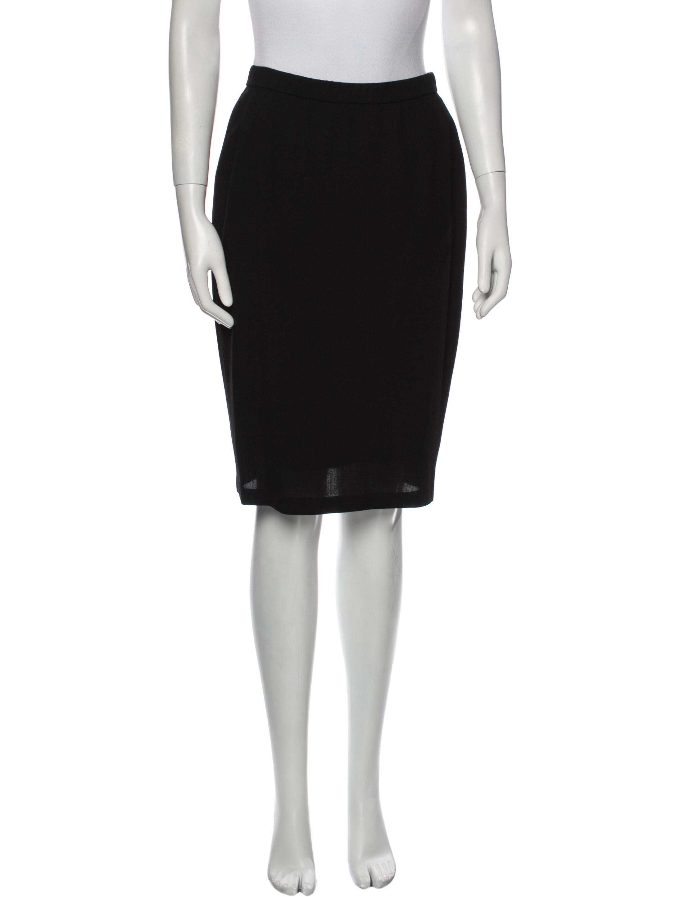 Donna Karan Wool Knee-Length Skirt