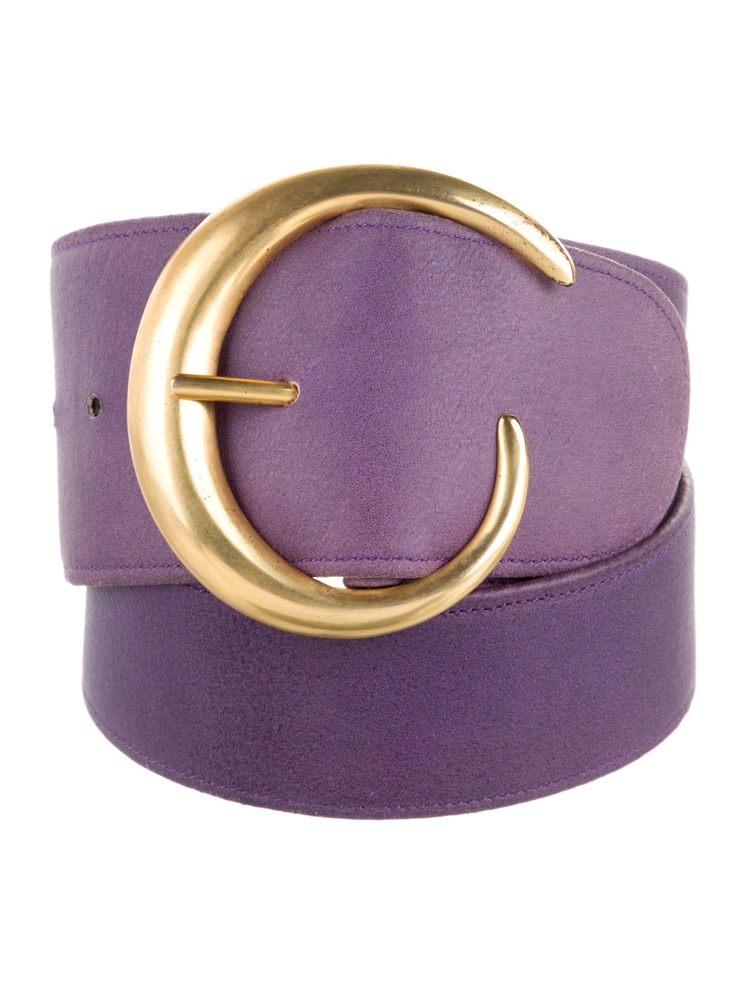 Donna Karan Wide Waist Belt Purple Belts, Accessories DON51678