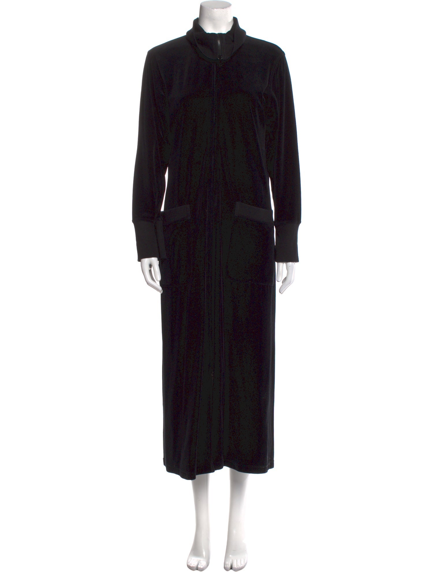 Donna Karan Mock Neck Long Dress