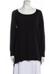 Donna Karan Scoop Neck Long Sleeve Sweatshirt