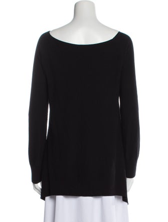 Donna Karan Scoop Neck Long Sleeve Sweatshirt