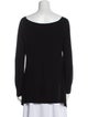 Donna Karan Scoop Neck Long Sleeve Sweatshirt