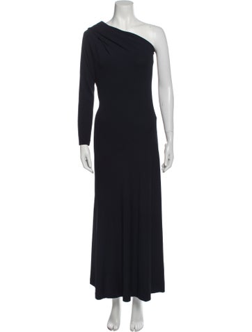 Donna Karan Dresses One-Shoulder Long Dress XS