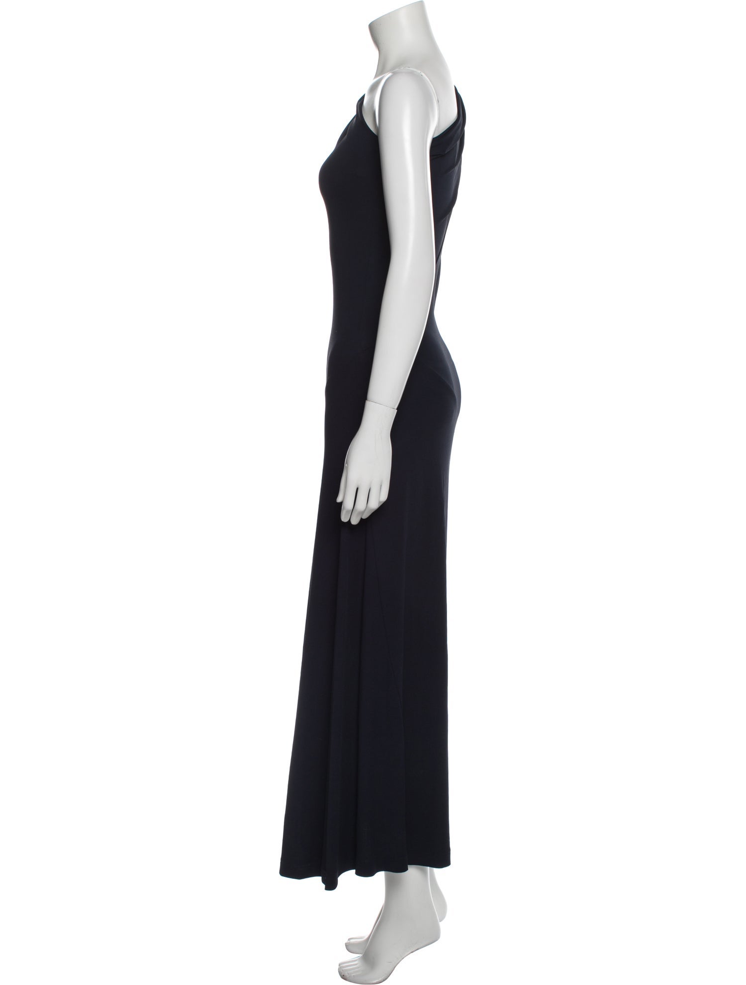 Donna Karan One-Shoulder Long Dress