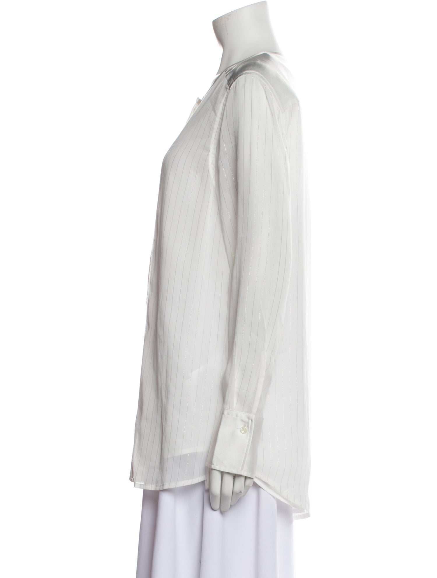 Donna Karan Crew Neck Long Sleeve Tunic