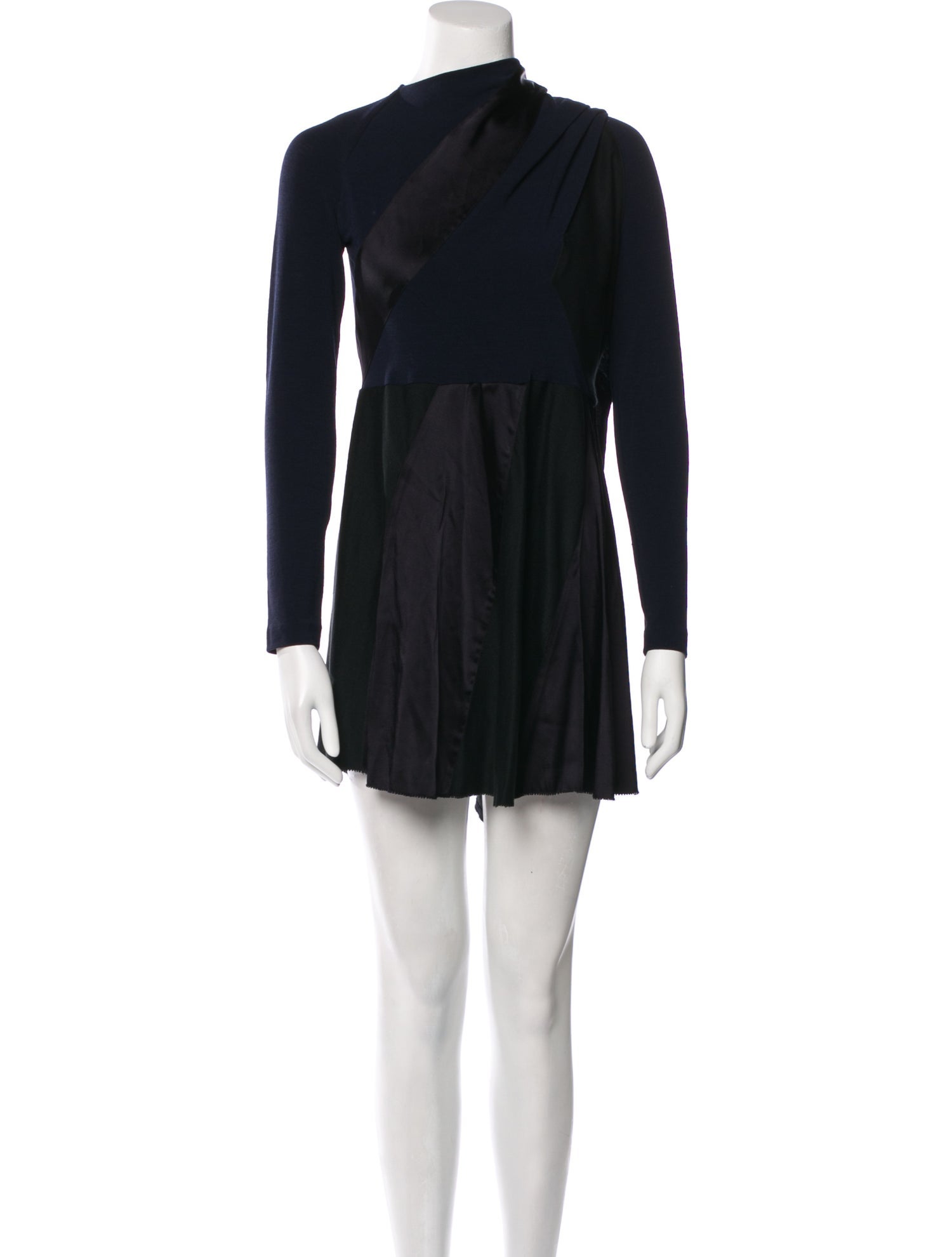Donna Karan Mock Neck Mini Dress