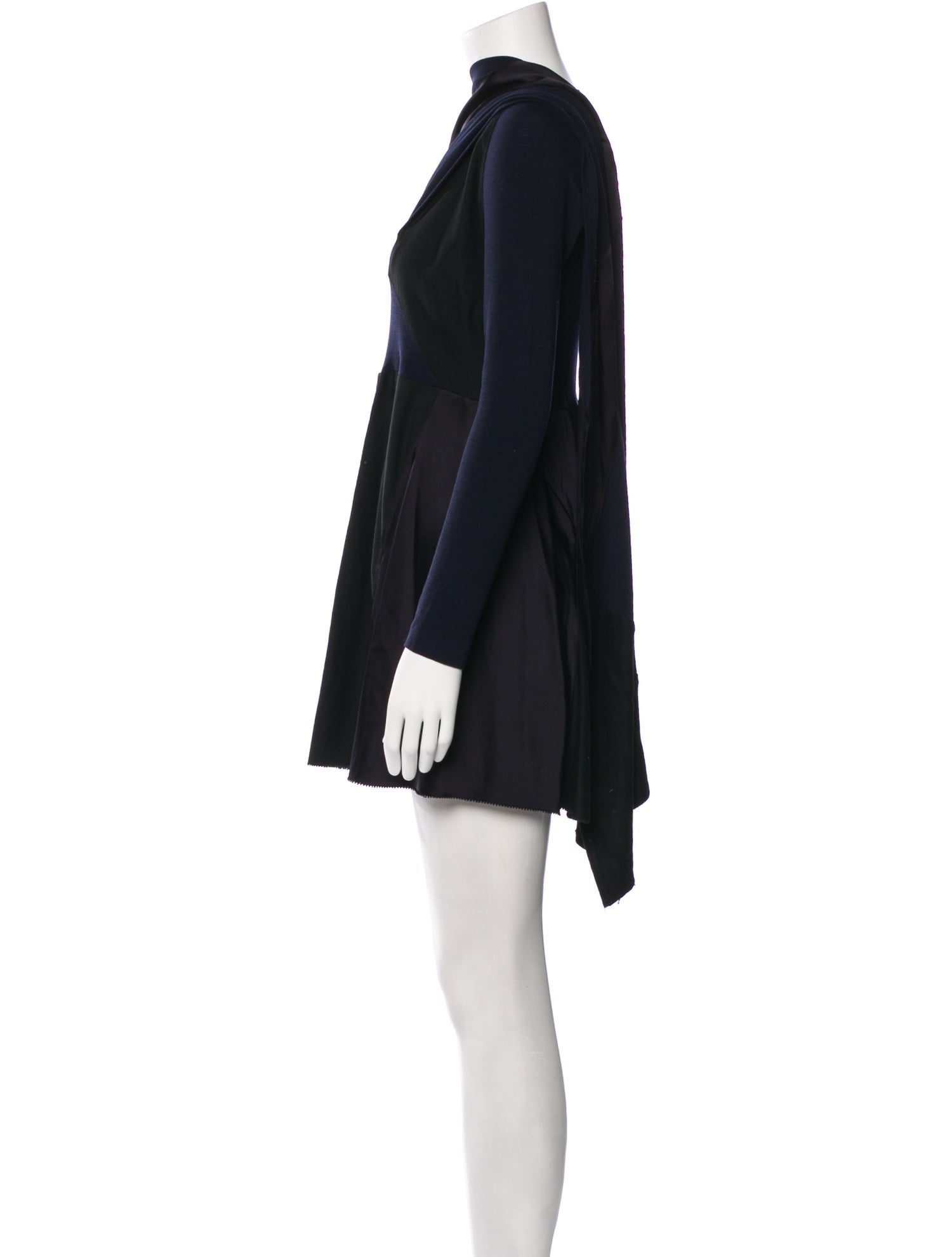 Donna Karan Mock Neck Mini Dress