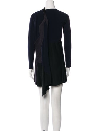 Donna Karan Mock Neck Mini Dress