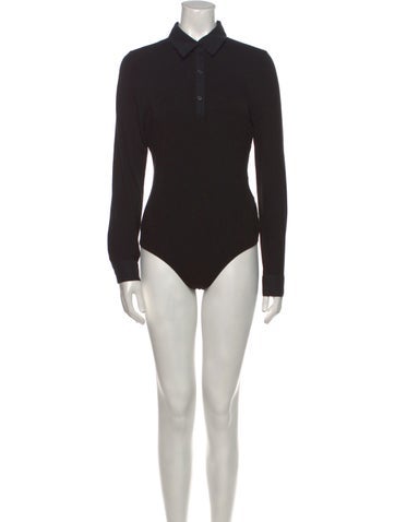 Donna Karan Tops Long Sleeve Bodysuit M