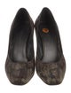 Donna Karan Suede Printed Pumps