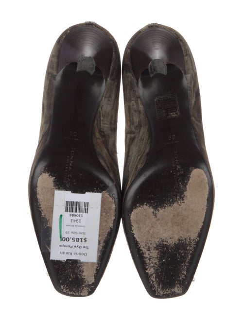 Donna Karan Suede Printed Pumps