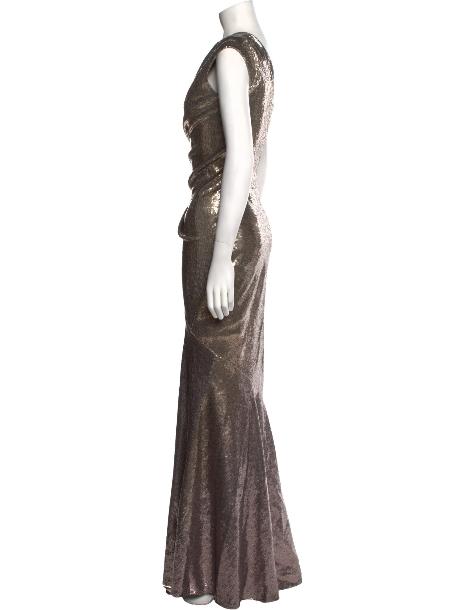 Donna Karan One-Shoulder Long Dress