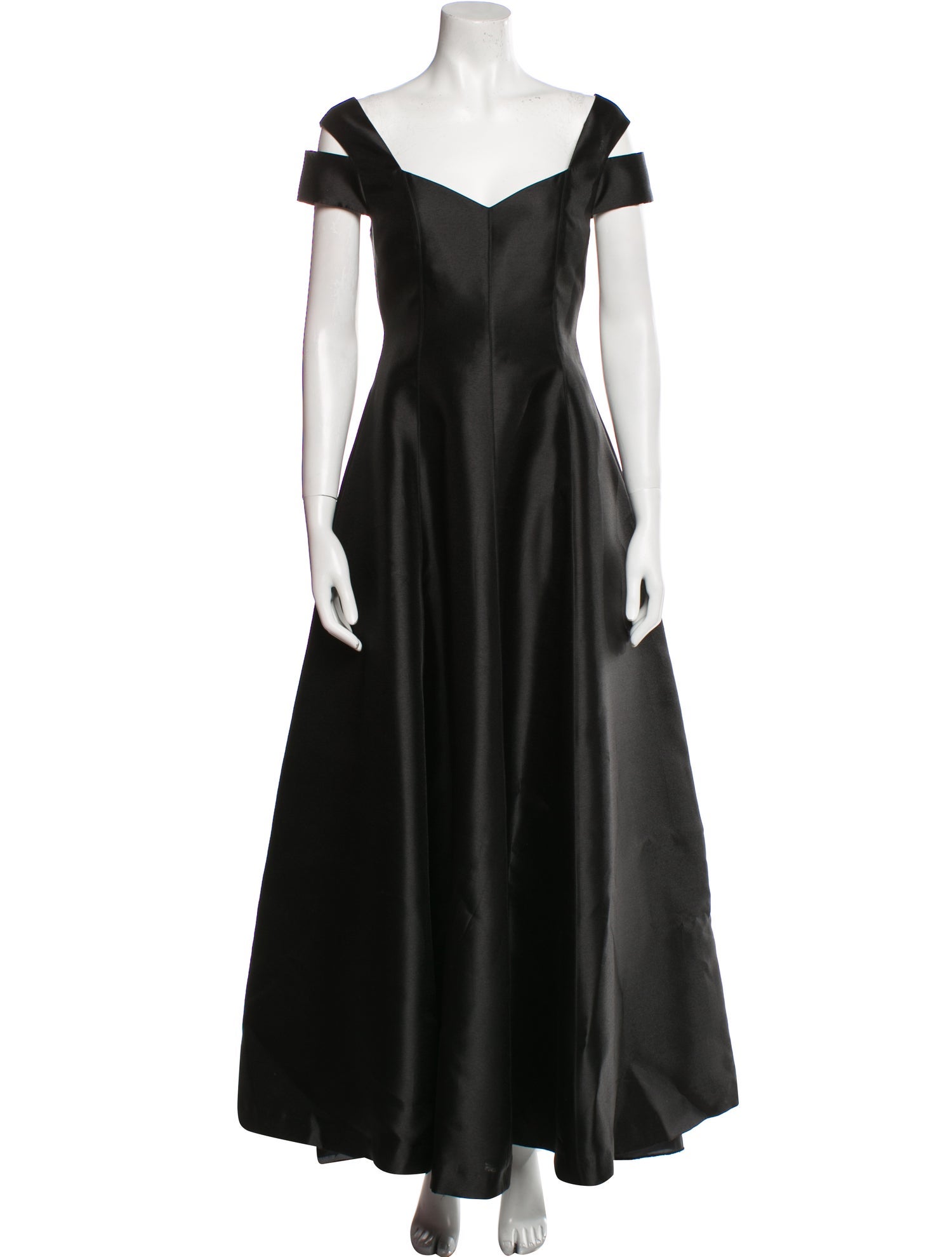 Donna Karan Off-The-Shoulder Long Dress