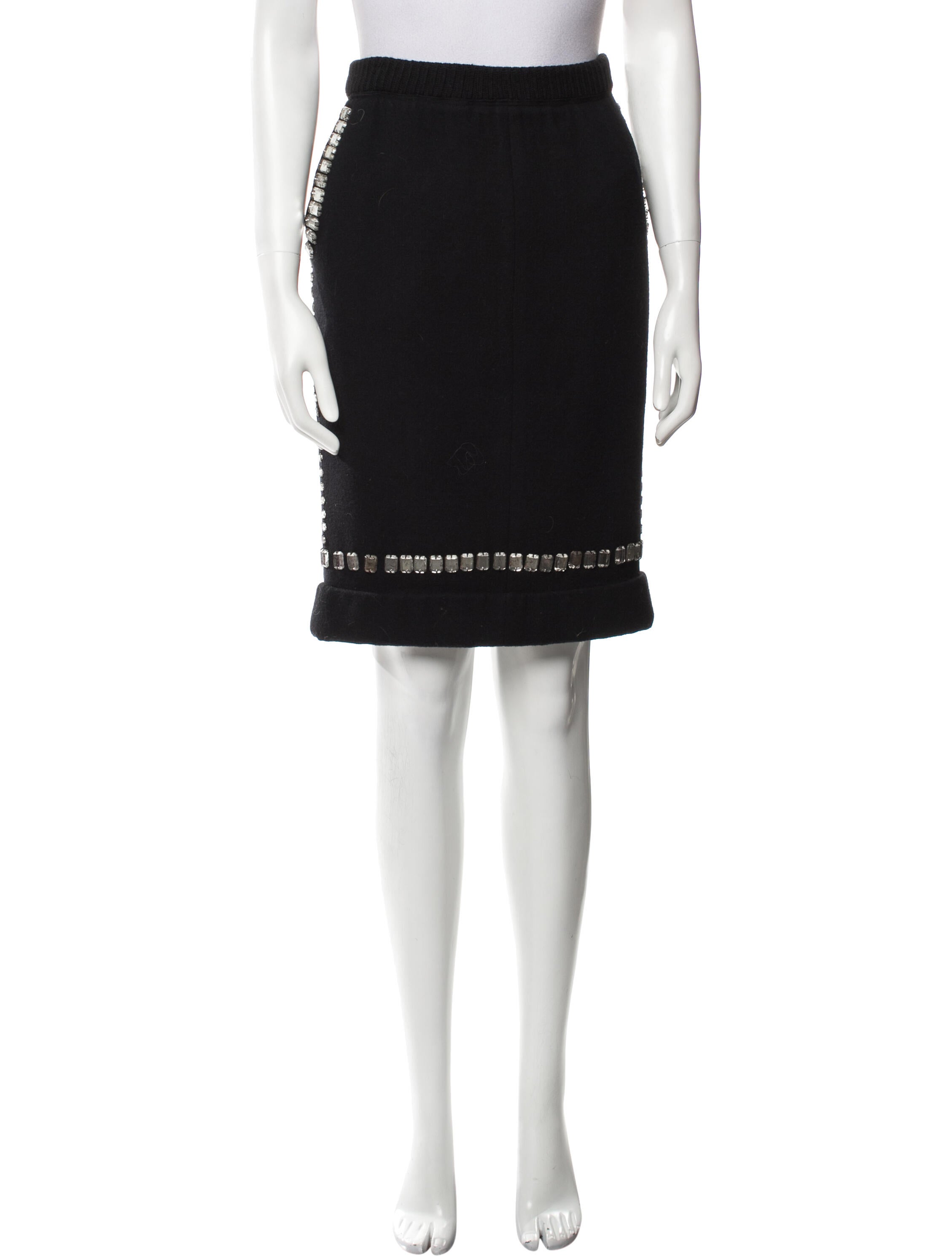 Donna Karan Wool Knee-Length Skirt
