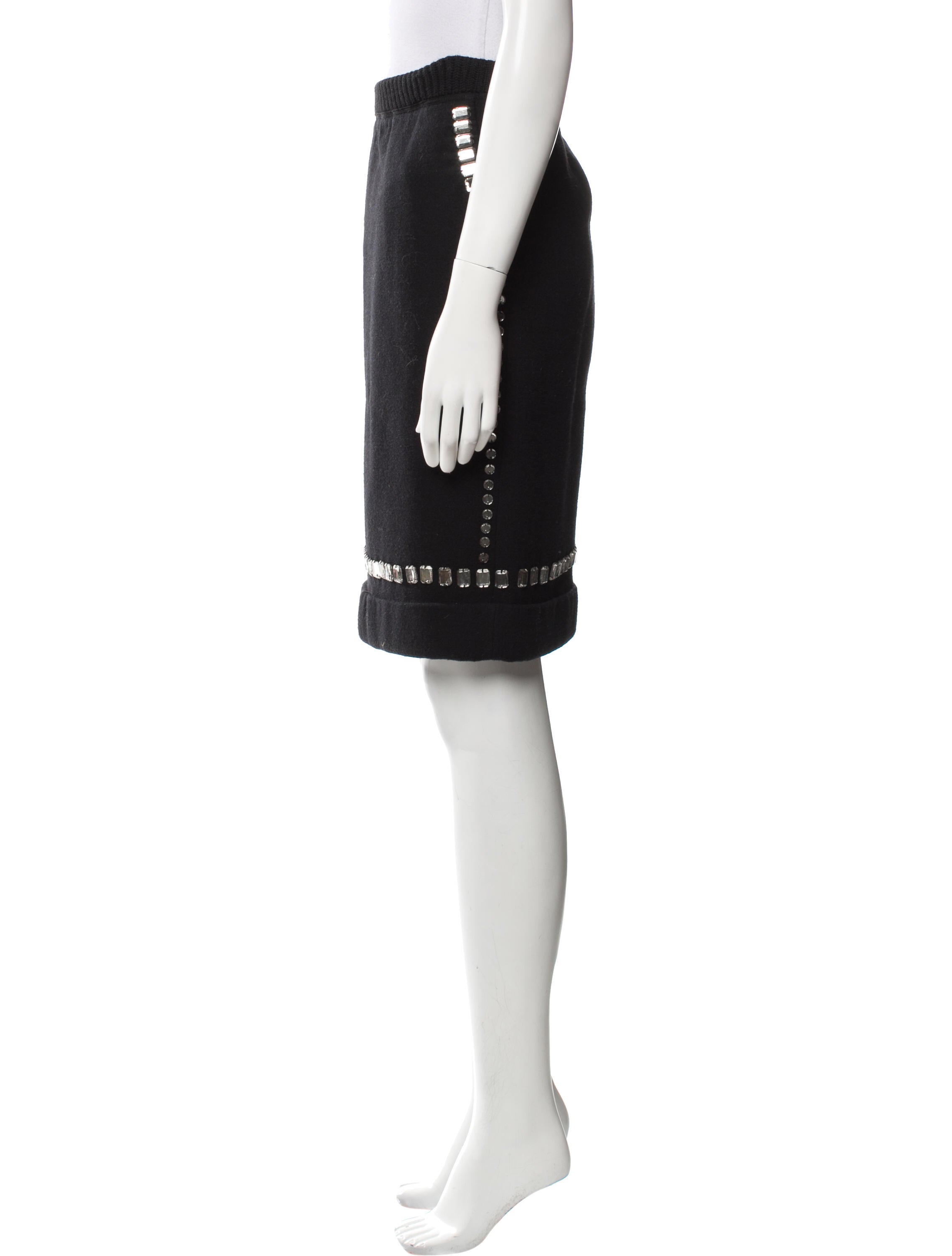 Donna Karan Wool Knee-Length Skirt