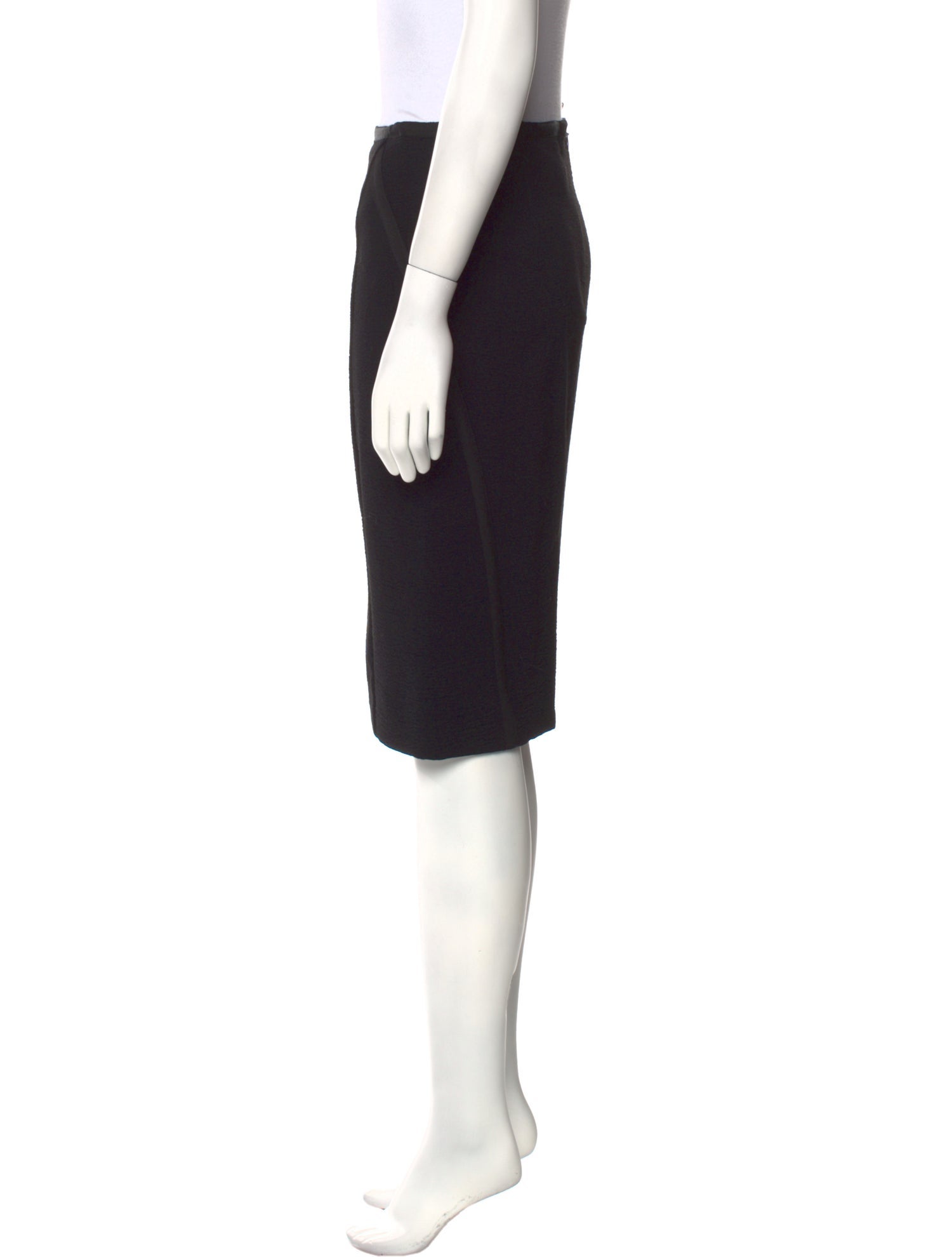 Donna Karan Grosgrain Trim Knee-Length Skirt